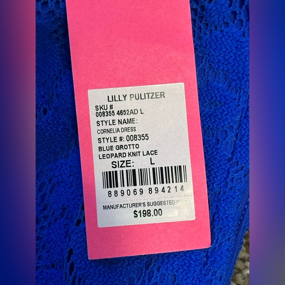 Lilly Pulitzer Blue Lace Midi Dress - Picture 8 of 9